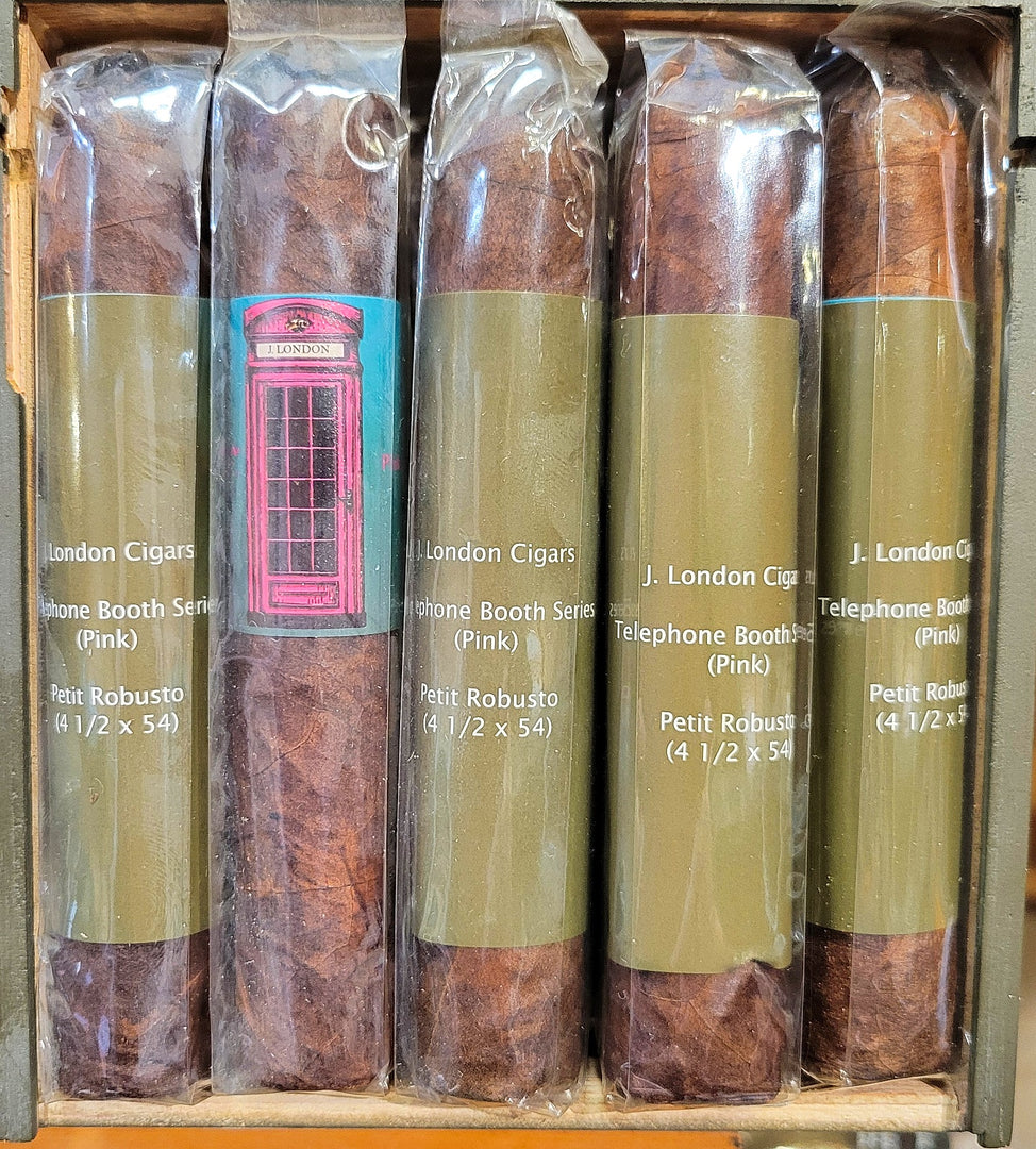J London Pink Telephone Booth Robusto Cigars